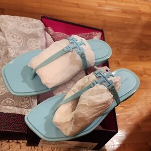 NIB Tory Burch Light Blue Sandals